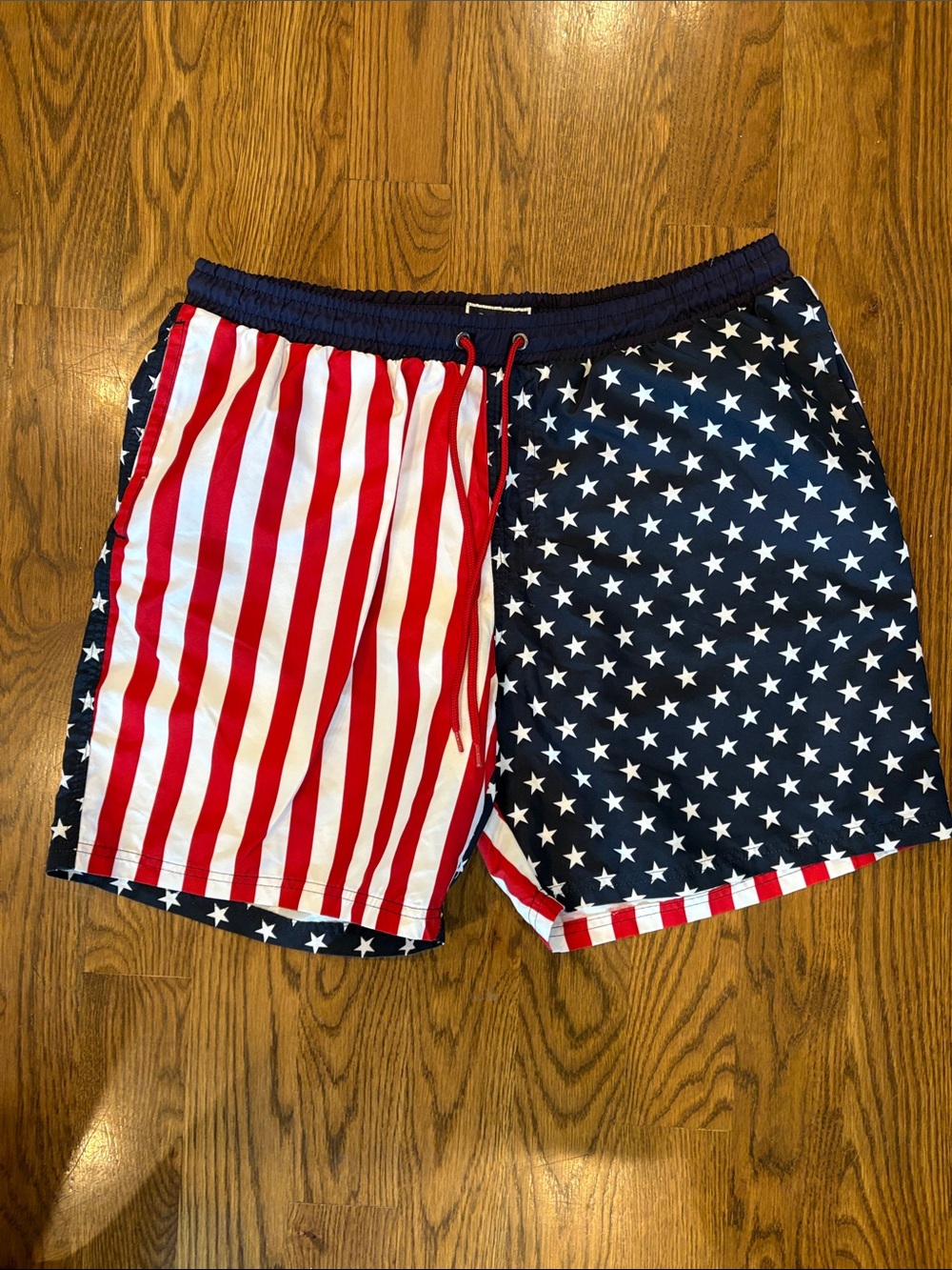 Club Room Men's Stars & Stripes Swim Trunks - Red, White & Blue